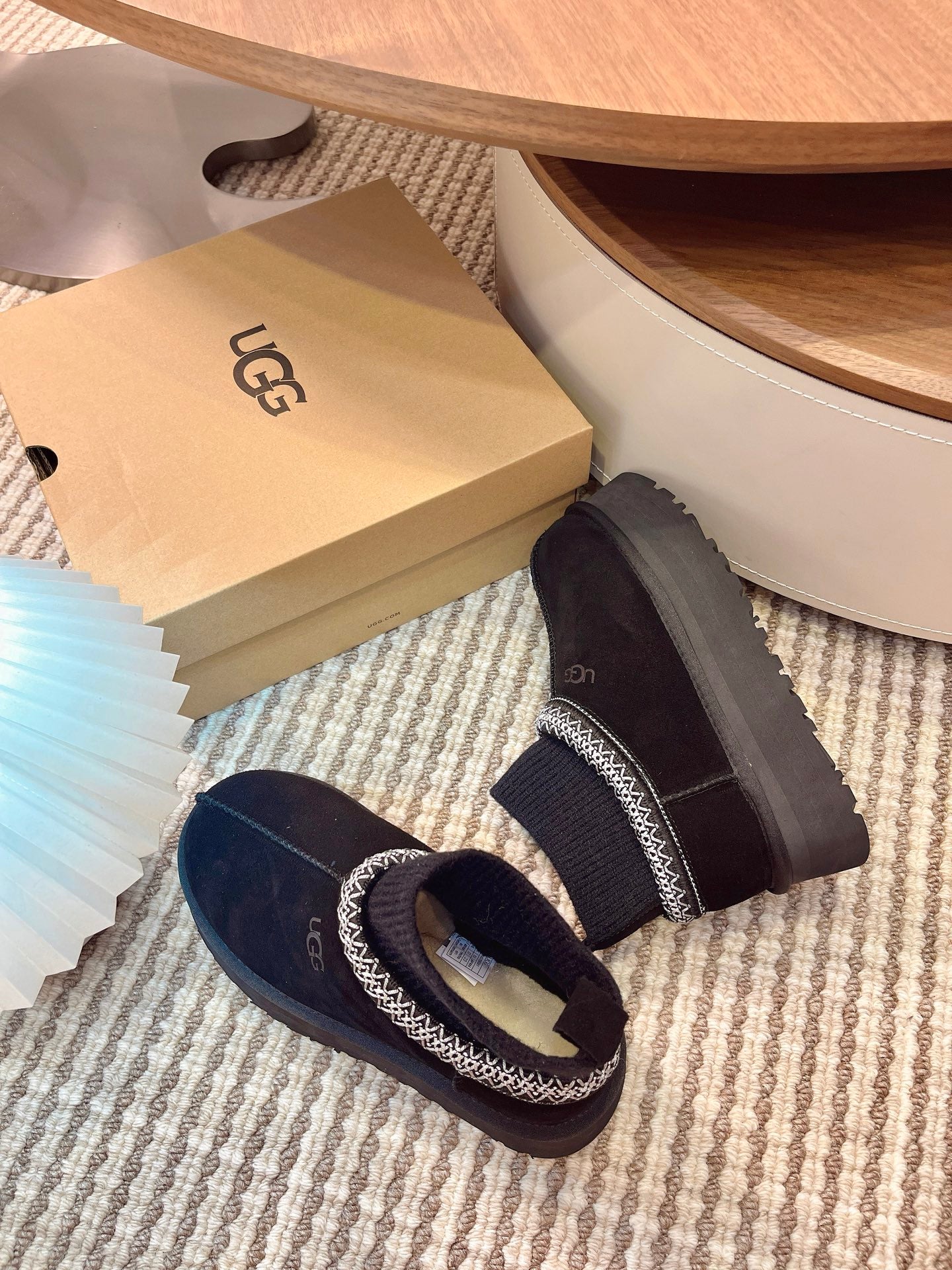 U*G  Ethnic Style Wool Sock Snow Boots