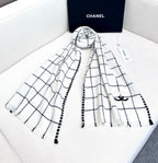 Luxury Scottish Cashmere Scarf — 100% Cashmere — 38 × 185 cm