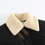 L*0*W Down Vest with Lambswool Collar & Ribbon Accents