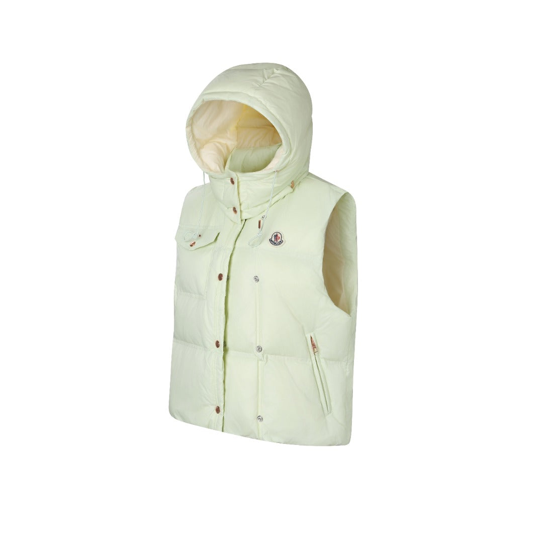 Women’s High-Gloss Hooded Down Vest