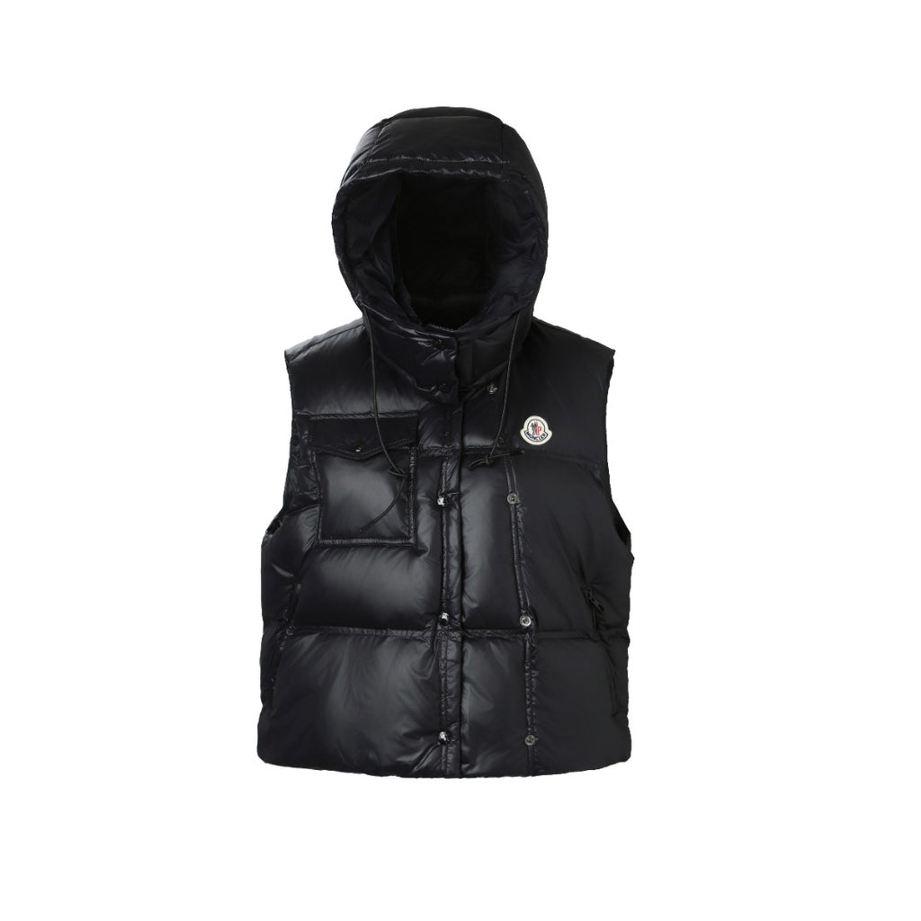 Women’s High-Gloss Hooded Down Vest