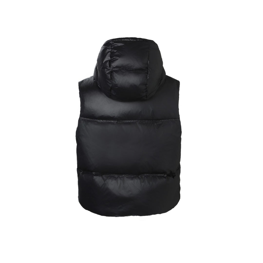 Women’s High-Gloss Hooded Down Vest