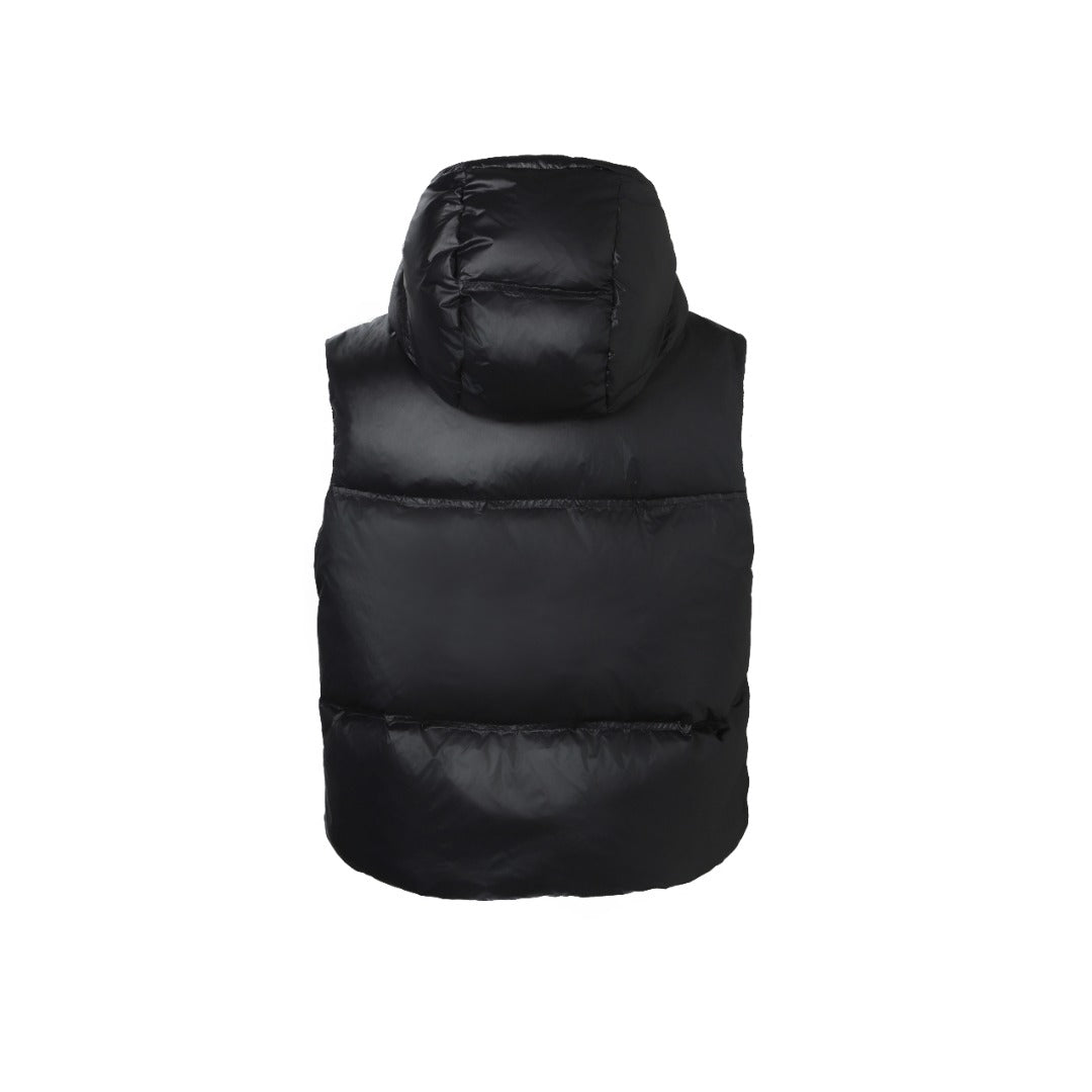 Women’s High-Gloss Hooded Down Vest