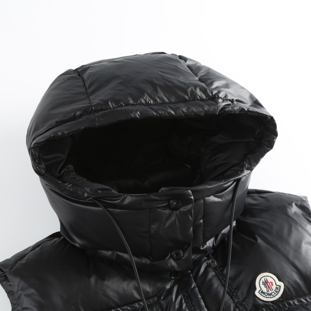 Women’s High-Gloss Hooded Down Vest