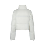 High-Waisted Stand-Collar Down Jacket