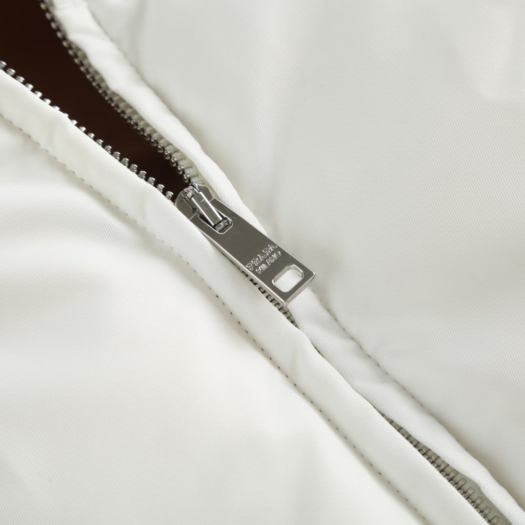 High-Waisted Stand-Collar Down Jacket