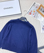 Collegiate Letter Knit Wool Sweater