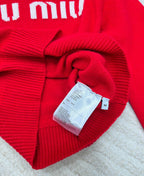 Collegiate Letter Knit Wool Sweater