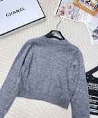 Collegiate Letter Knit Wool Sweater