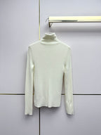 High-Neck Wool Base Layer with Metal Detail