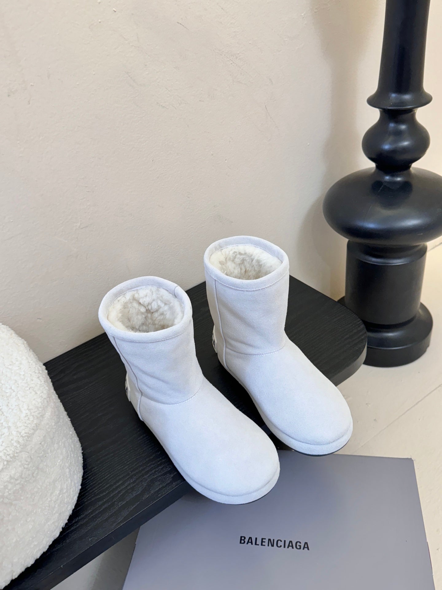 High-Top Snow Boots with Strap Detail