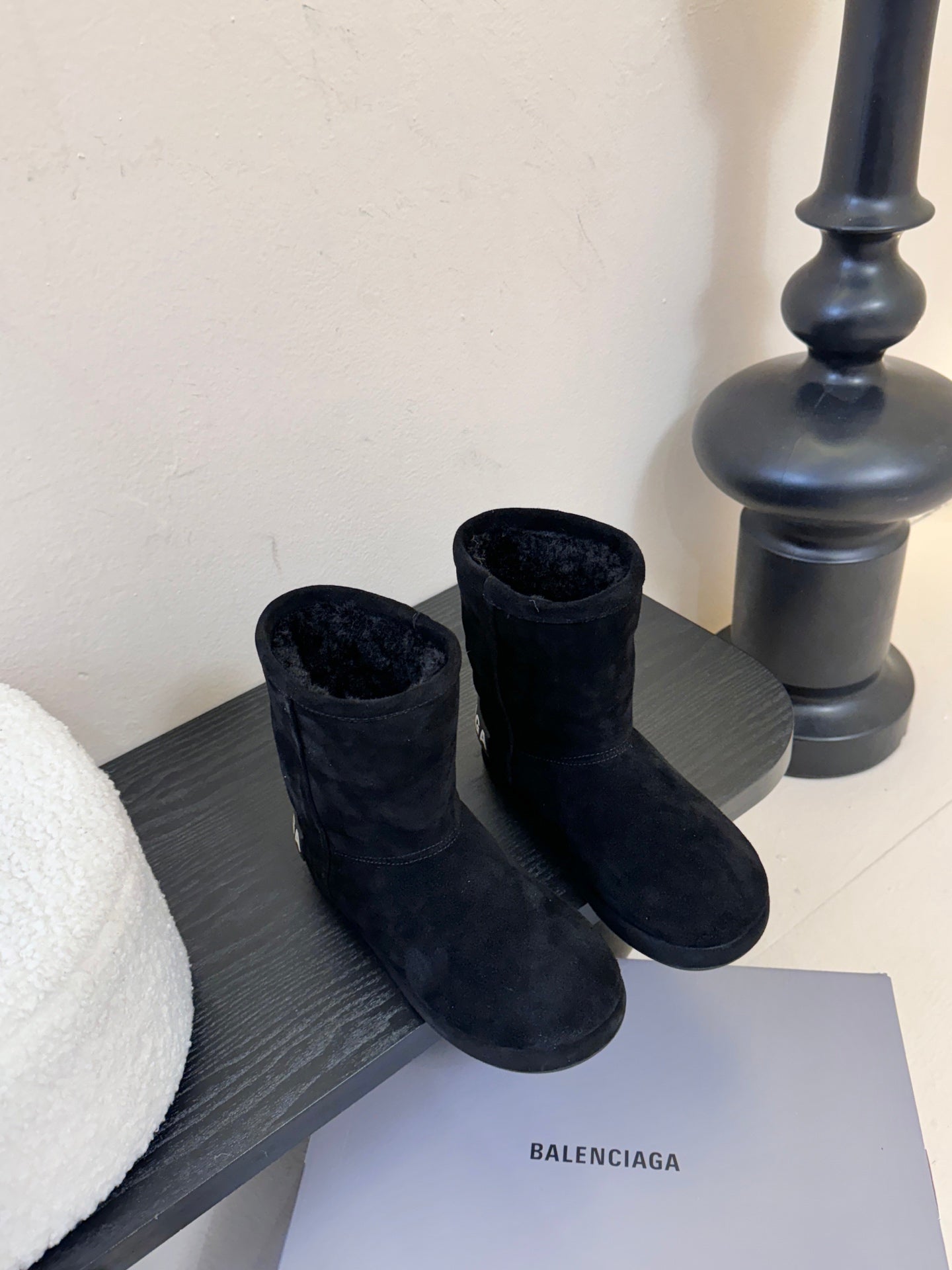 High-Top Snow Boots with Strap Detail