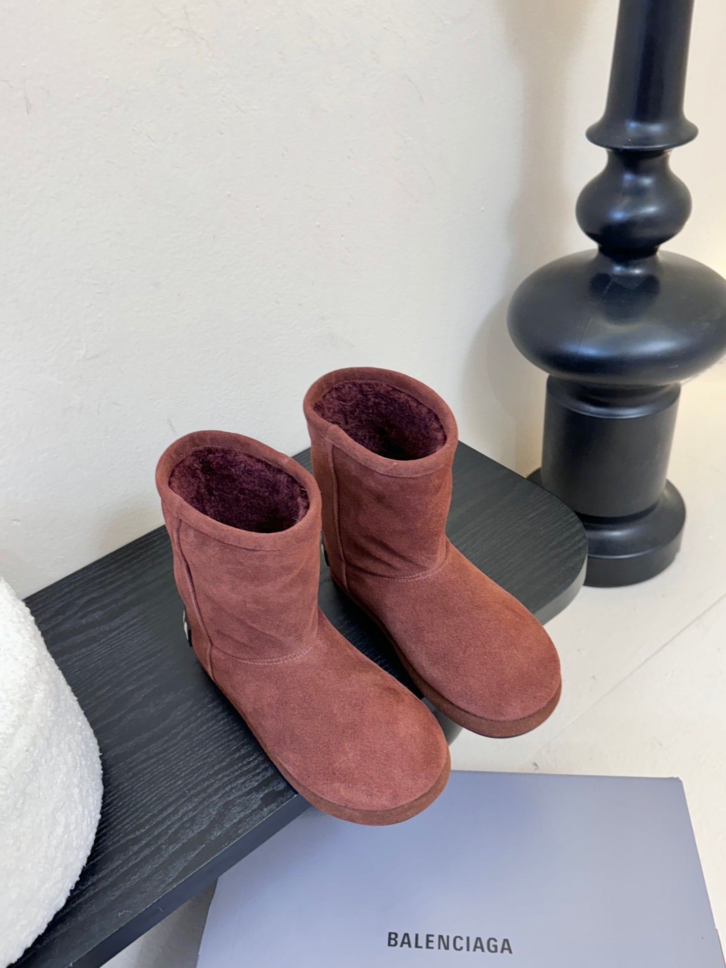 High-Top Snow Boots with Strap Detail