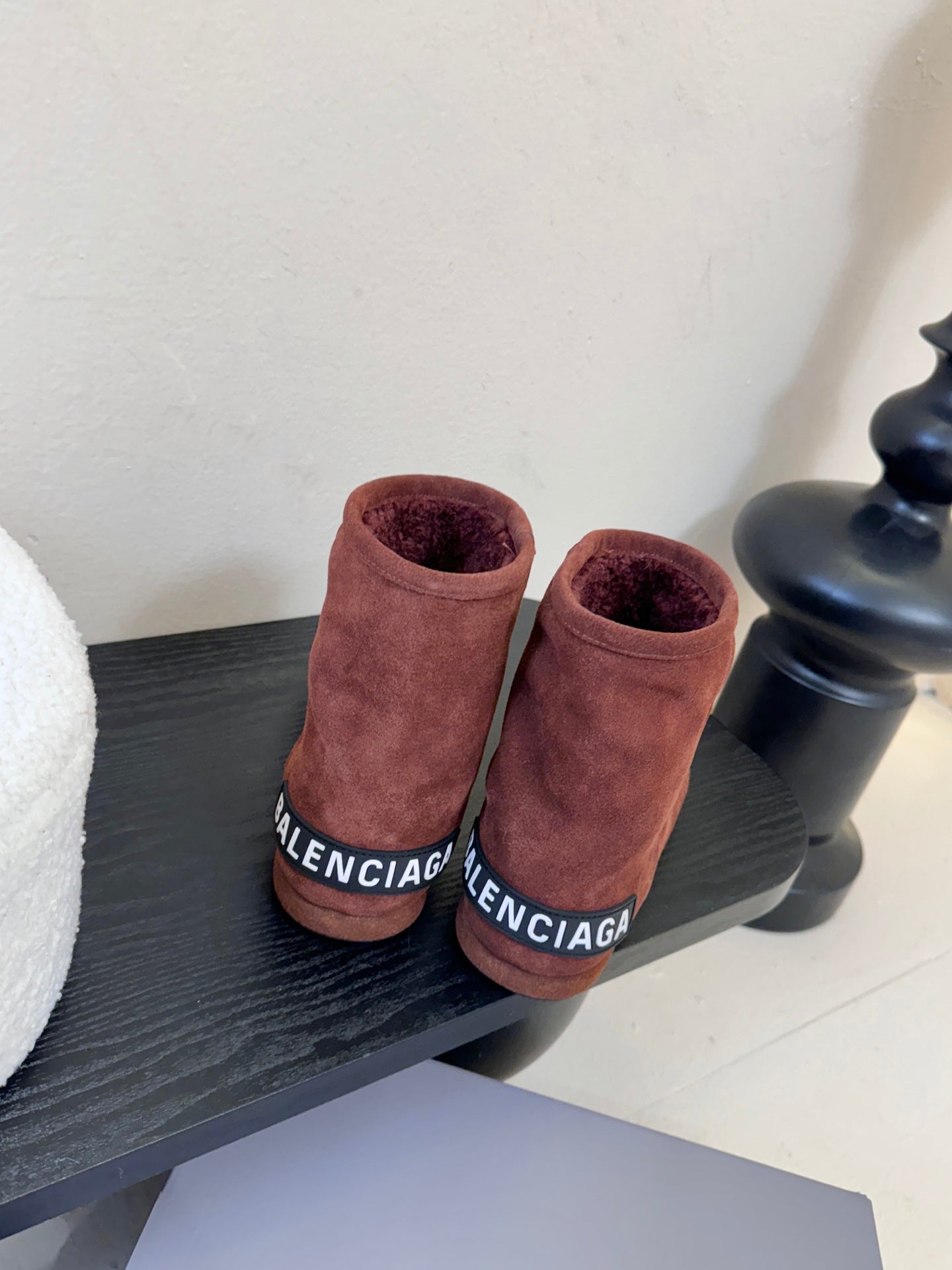 High-Top Snow Boots with Strap Detail