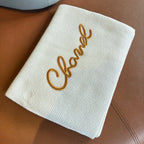 Cashmere Scarf with Embroidered Sequin Detail