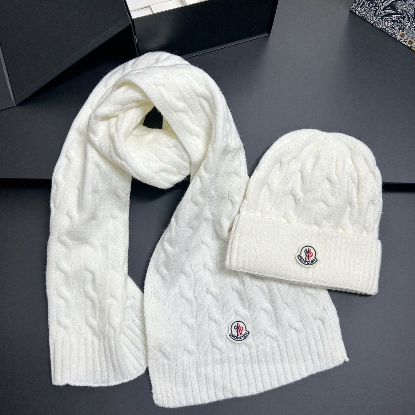 Knit Scarf & Hat Set