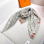 ew Luxury Double-Sided Cashmere & Silk Square Scarf — 135 × 135 cm