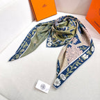 ew Luxury Double-Sided Cashmere & Silk Square Scarf — 135 × 135 cm