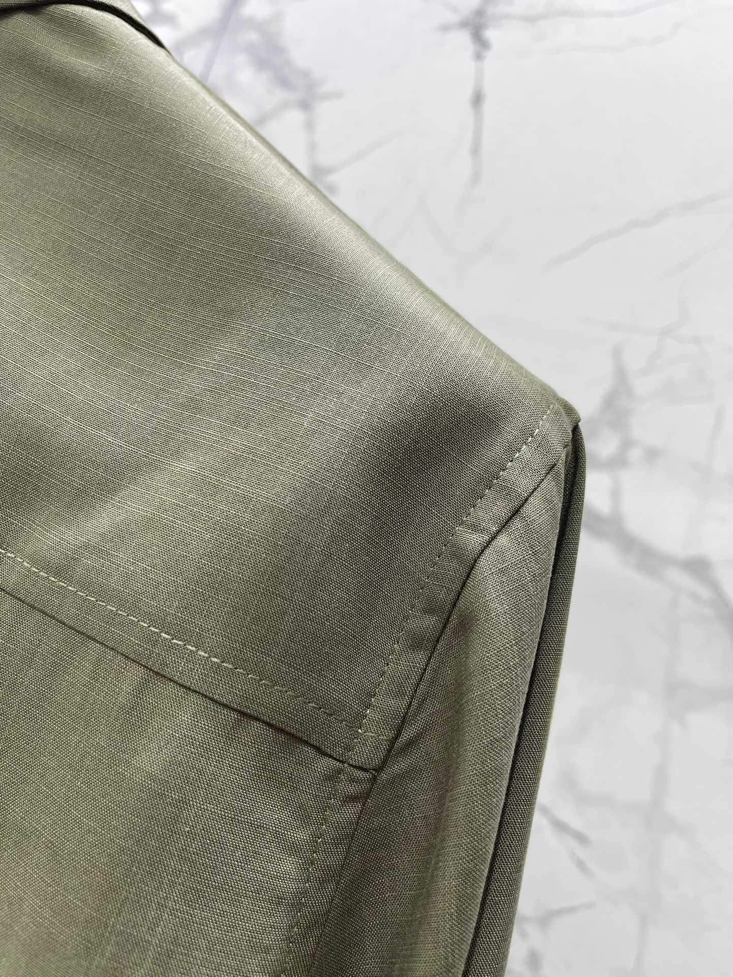 Elegant Embroidered Collar Pocket Shirt