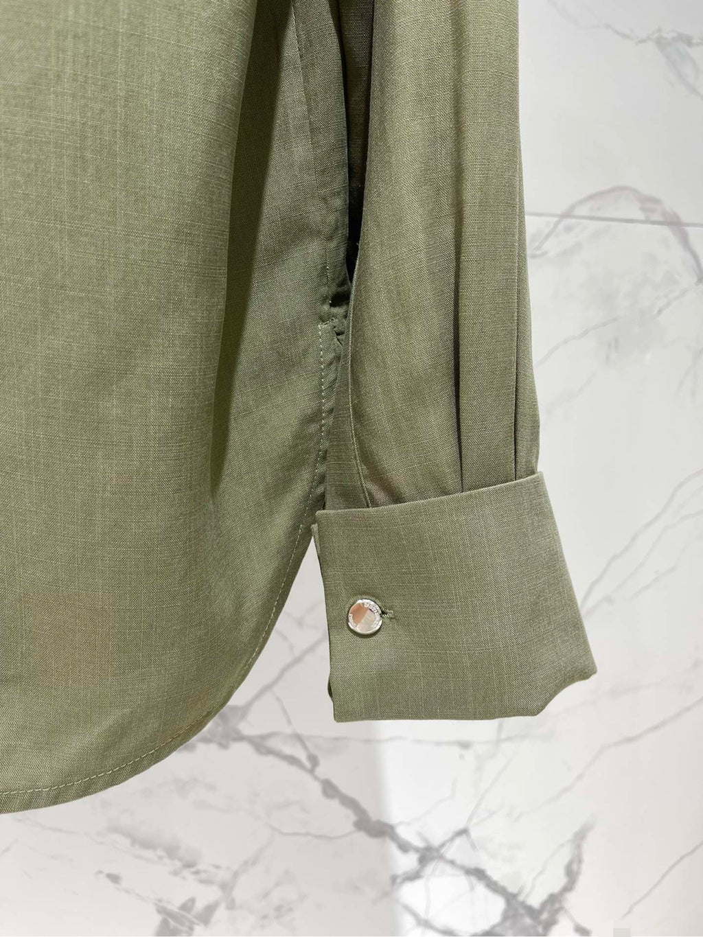 Elegant Embroidered Collar Pocket Shirt