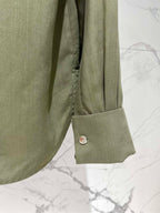 Elegant Embroidered Collar Pocket Shirt