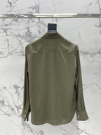 Elegant Embroidered Collar Pocket Shirt