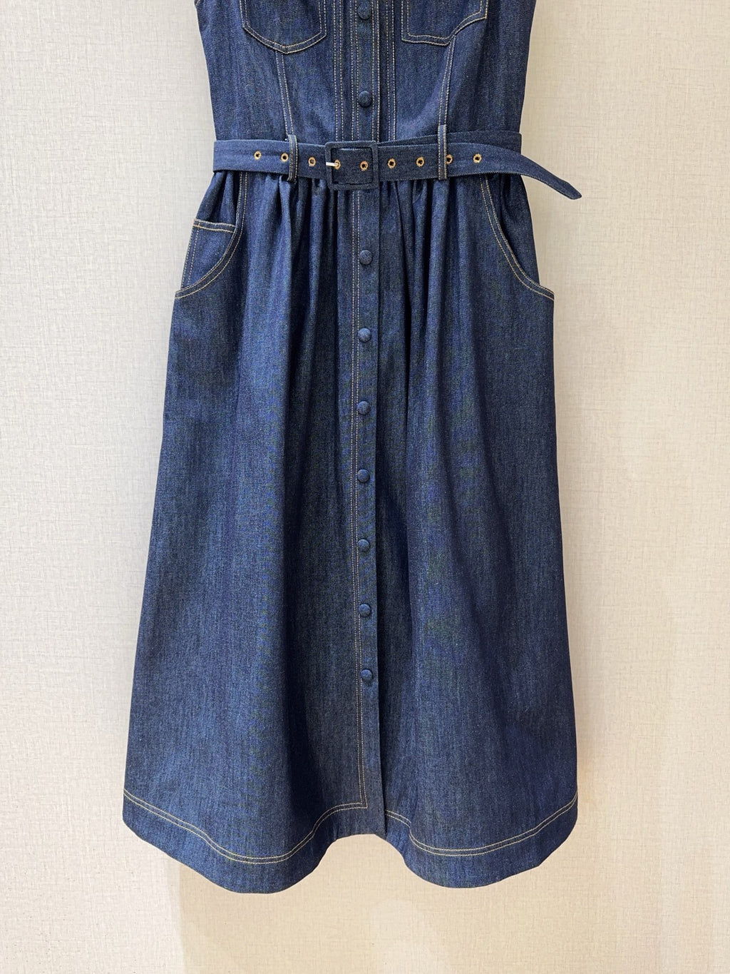 D K 26 Sleeveless Denim Dress