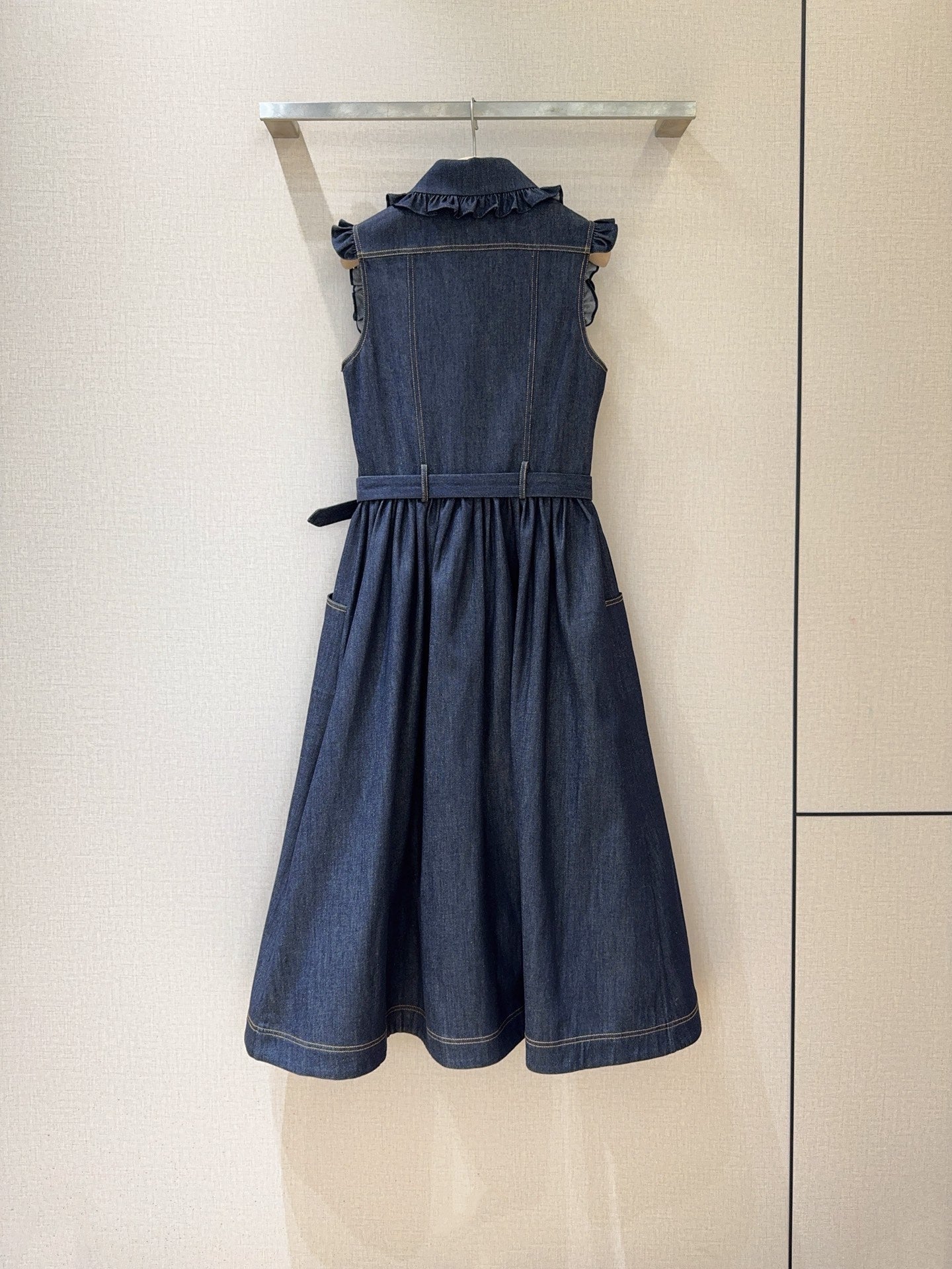 D K 26 Sleeveless Denim Dress
