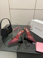 Crystal Mesh Pointed Patent Heels – ( Top Quality )