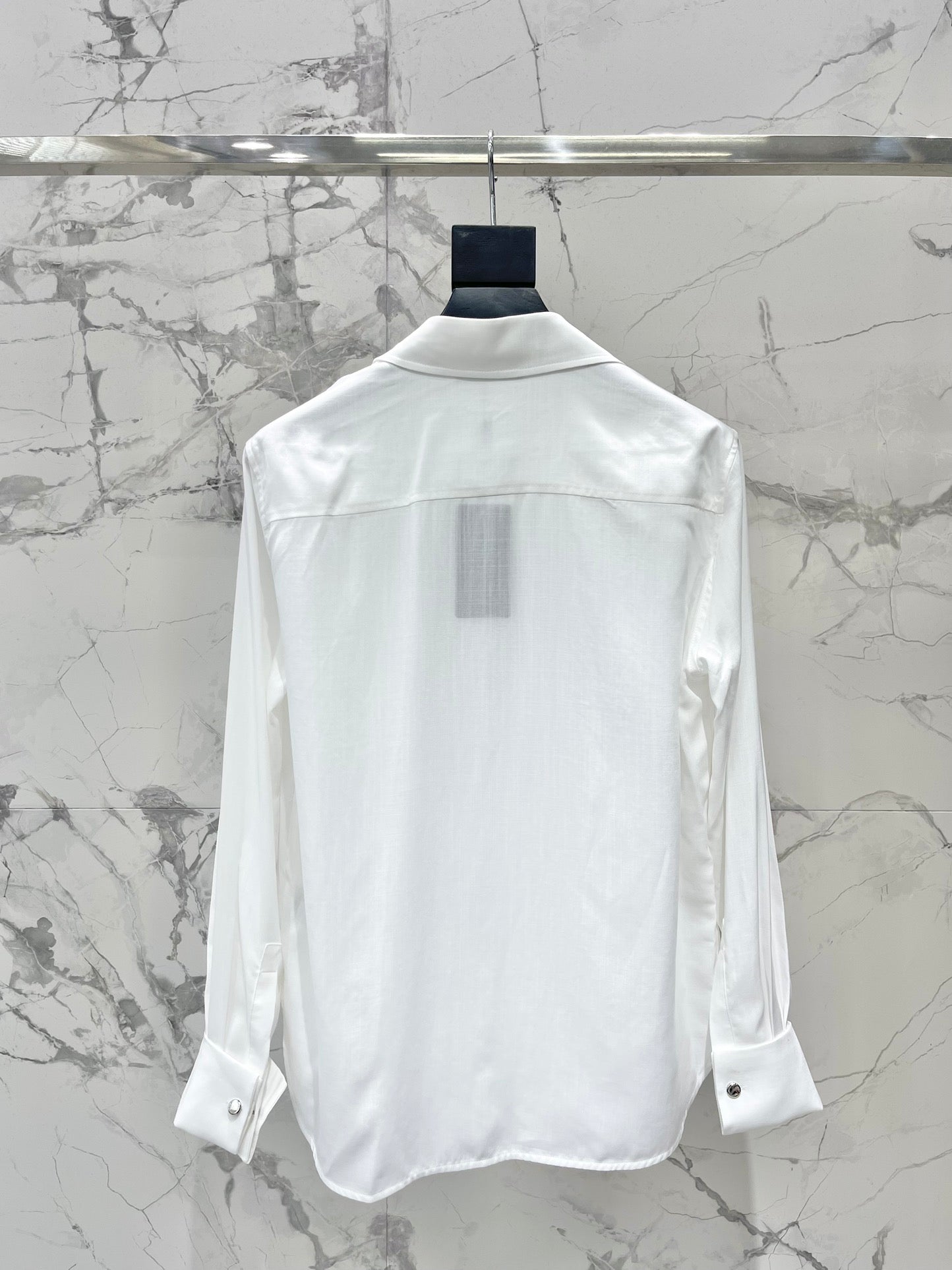 Elegant Embroidered Collar Pocket Shirt