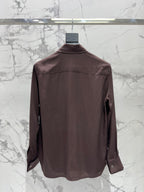 Elegant Embroidered Collar Pocket Shirt