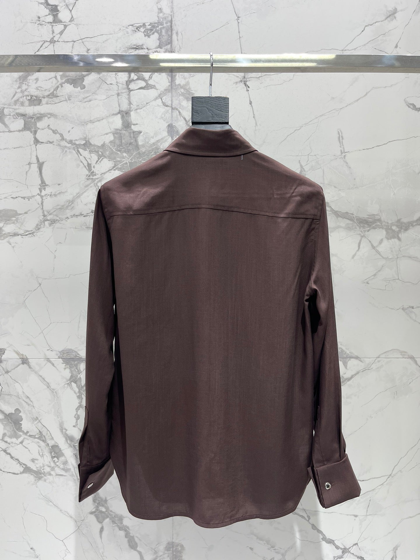 Elegant Embroidered Collar Pocket Shirt