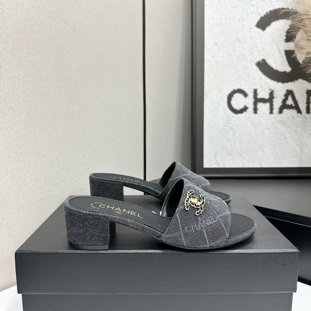 Denim Platform Sandals – Spring/Summer