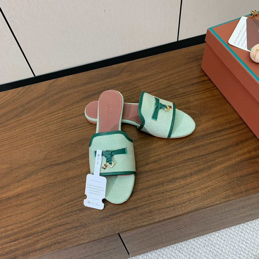 Color-Block Flat Sandals – Premium Edition