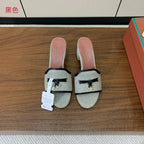 Color-Block Flat Sandals – Premium Edition