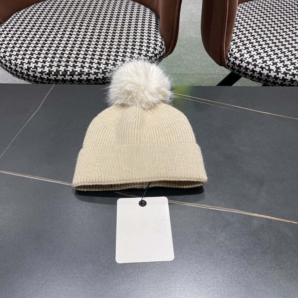 Premium Knit Beanie with Pom Detail
