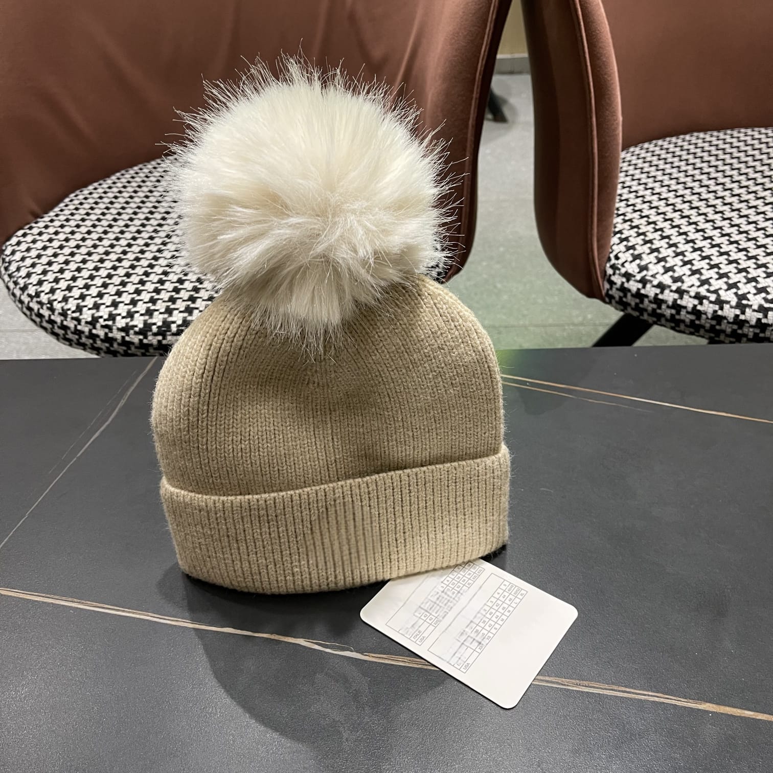 Premium Knit Beanie with Pom Detail