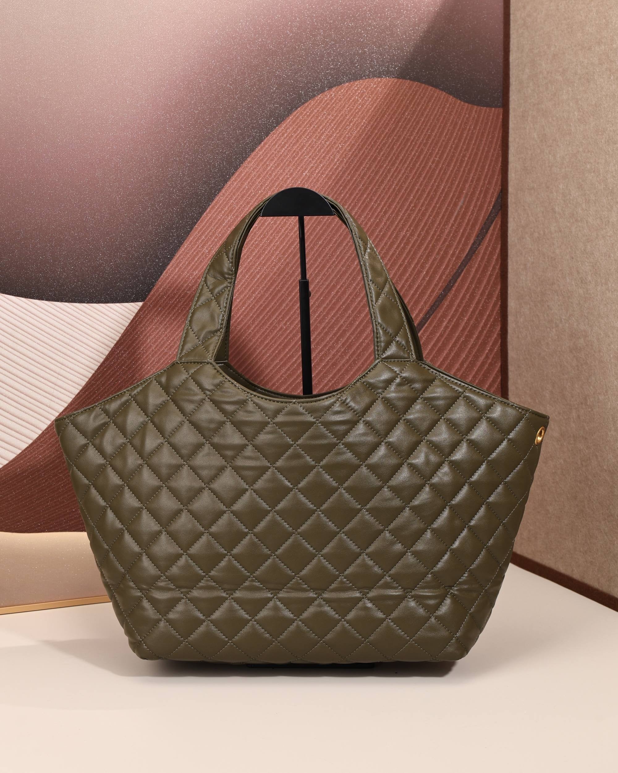 Quilted Lambskin Tote Bag